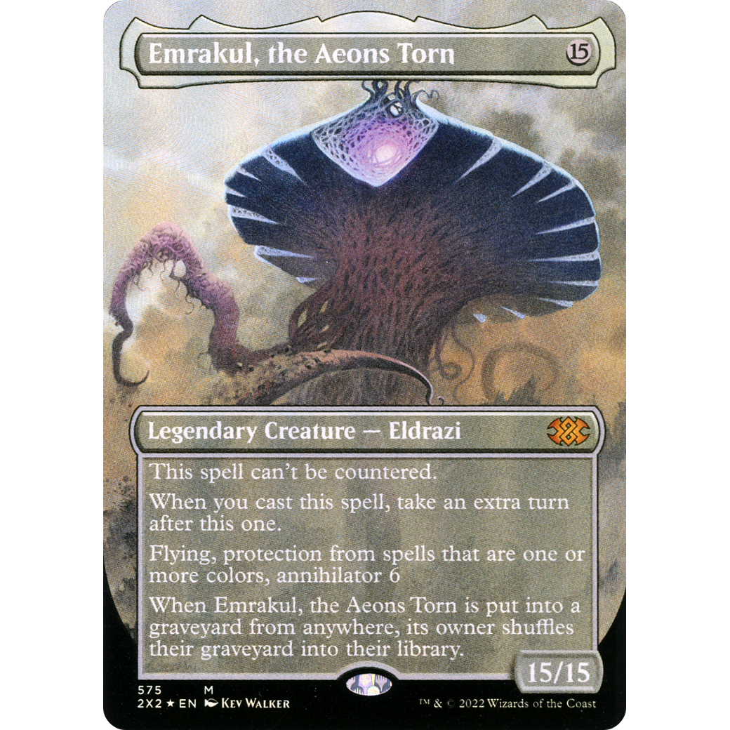 Emrakul, the Aeons Torn (Textured Foil) (2X2-575) - Double Masters 2022 (Borderless) Foil