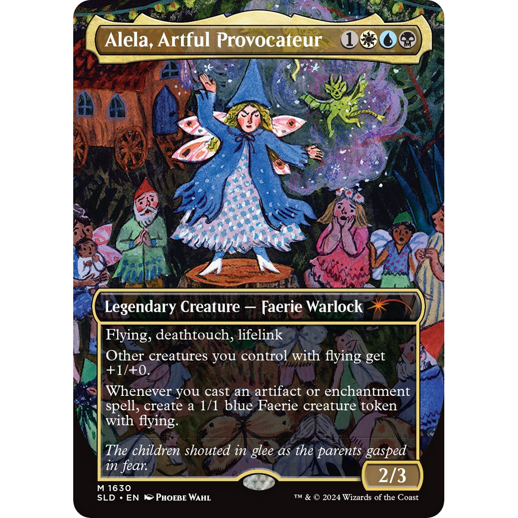 Alela, Artful Provocateur (1630) (SLD-1630) - Secret Lair Drop (Borderless)