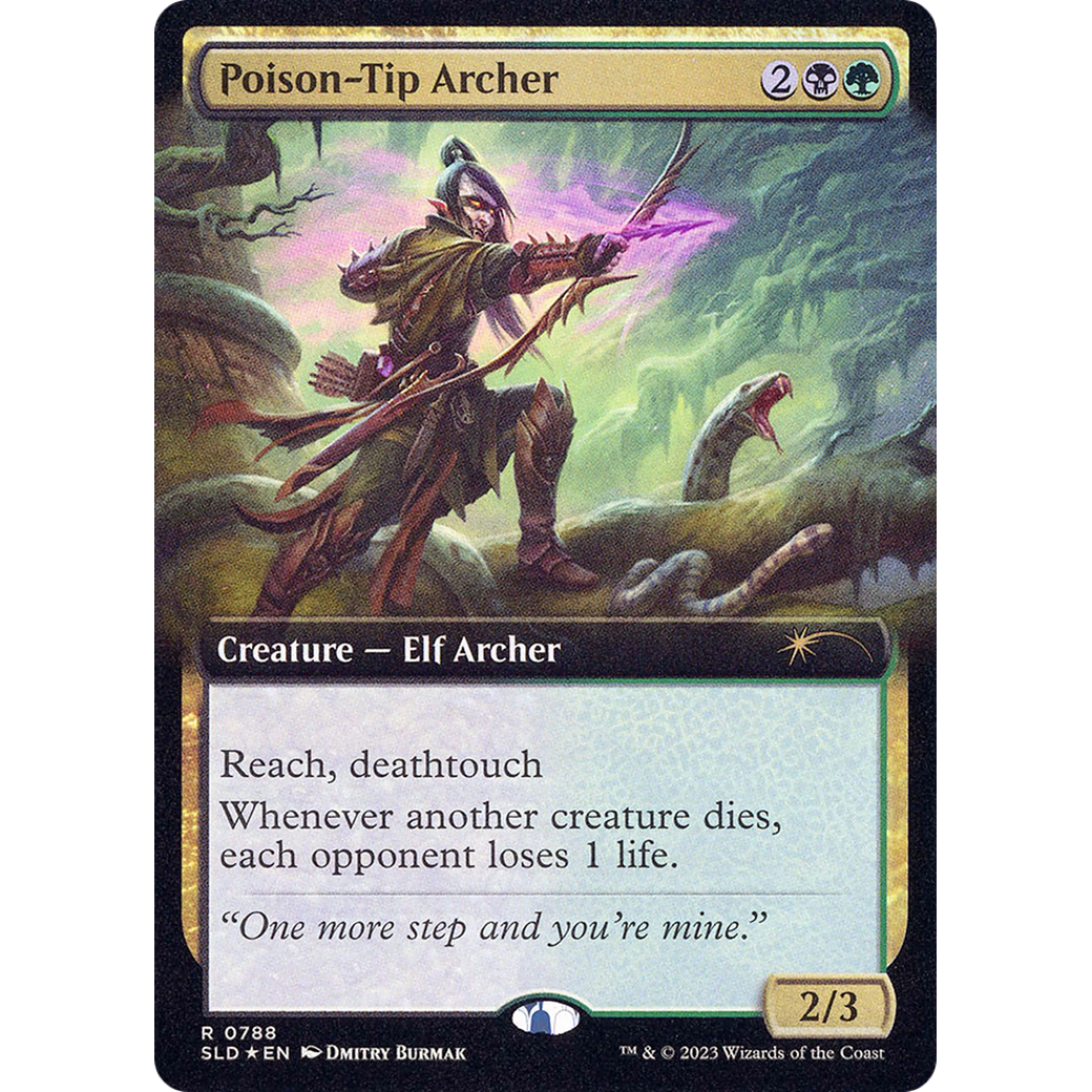 Poison-Tip Archer (Extended Art) (SLD-788) - Secret Lair Drop: (Extended Art) Foil
