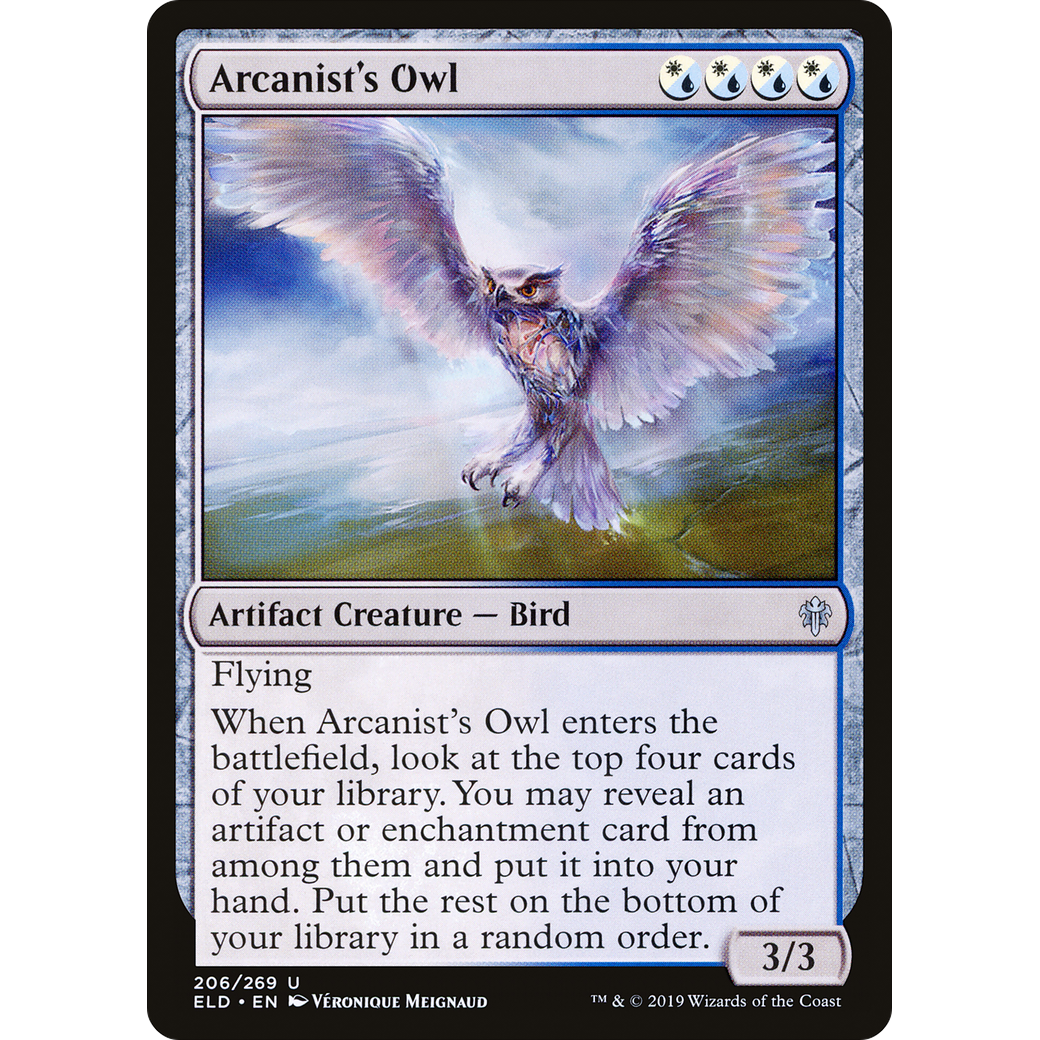 Arcanist's Owl (ELD-206) - Throne of Eldraine