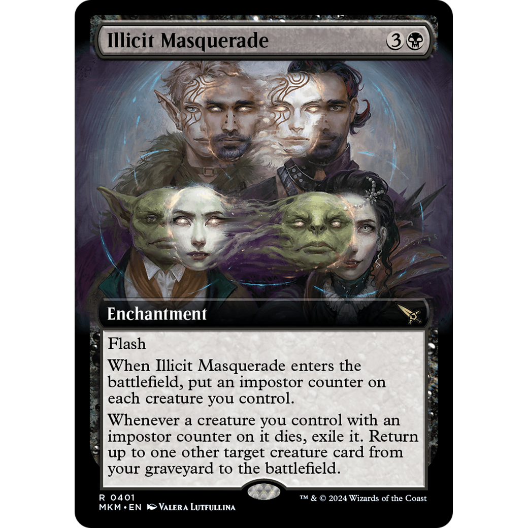 Illicit Masquerade (MKM-401) - Murders at Karlov Manor: (Extended Art) Foil