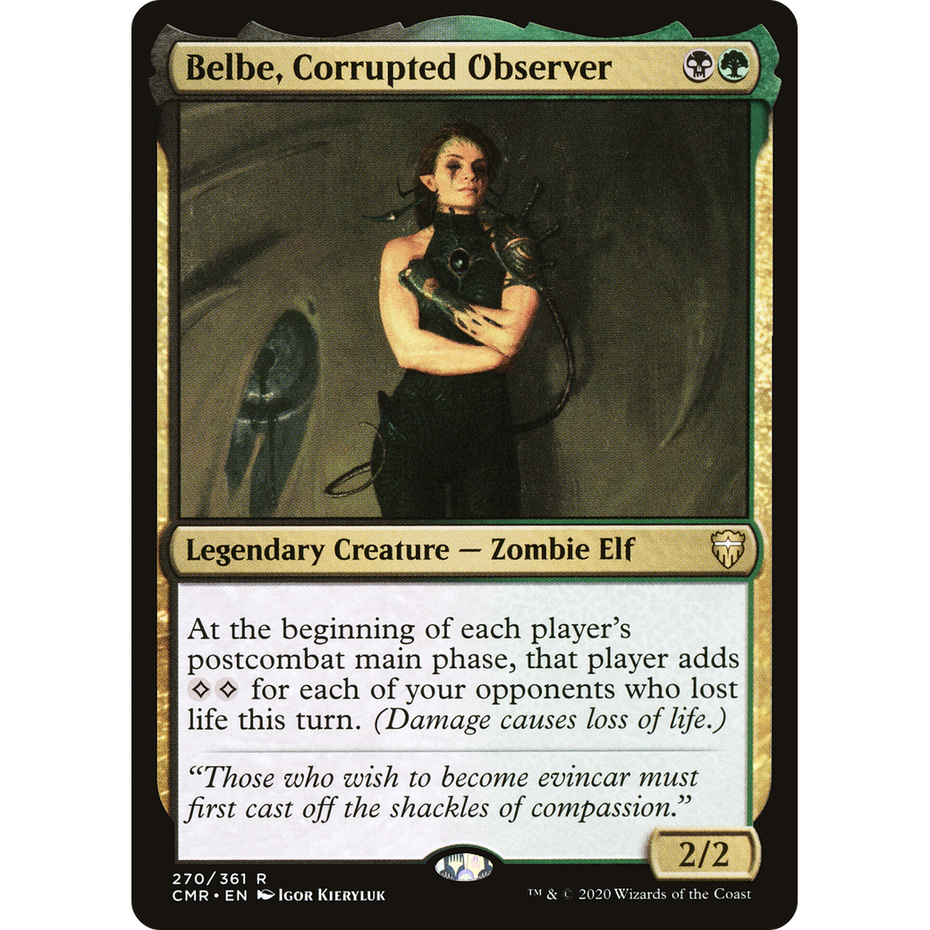 Belbe, Corrupted Observer (CMR-270) - Commander Legends Foil
