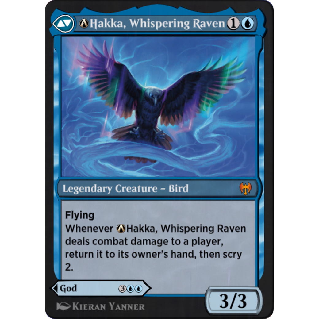 A-Alrund, God of the Cosmos // A-Hakka, Whispering Raven (KHM-A-40) - Kaldheim