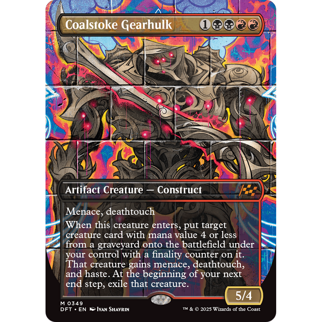 Coalstoke Gearhulk (DFT-349) - Aetherdrift (Borderless) Foil