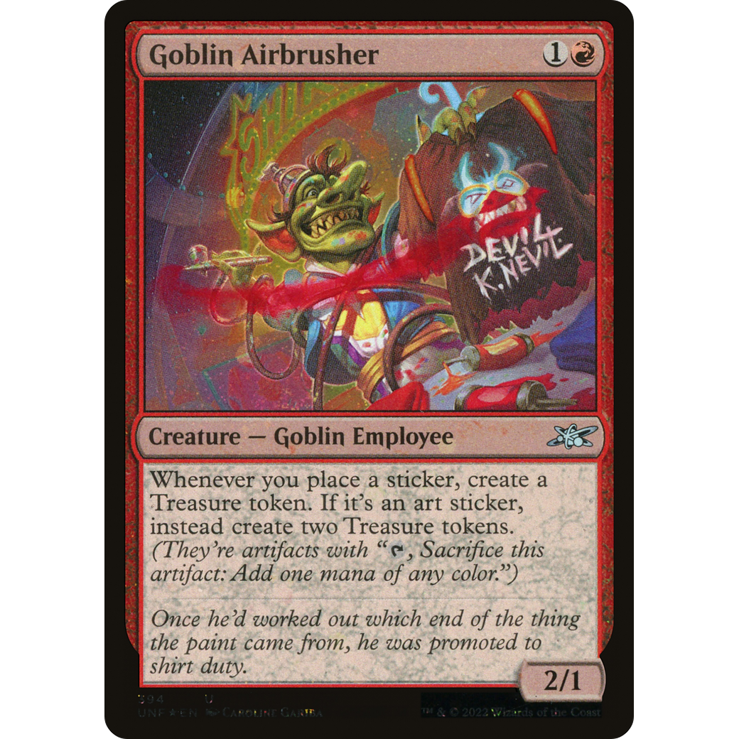 Goblin Airbrusher (Galaxy Foil) (UNF-394) - Unfinity Foil