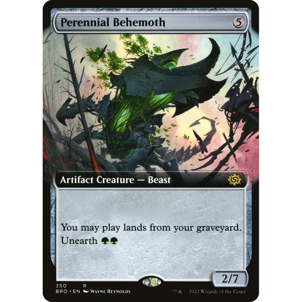Perennial Behemoth (Extended Art) (BRO-350) - The Brothers' War: (Extended Art) Foil