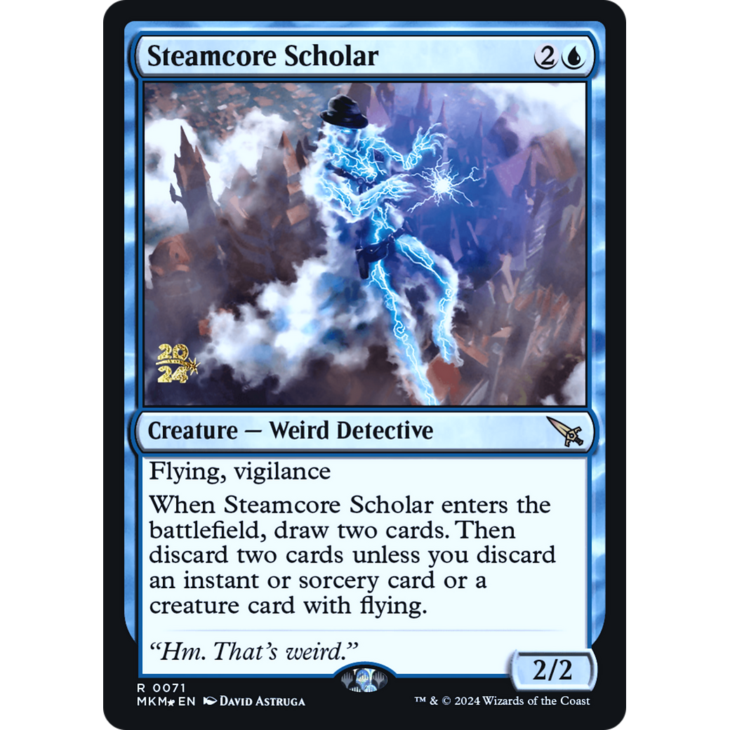 Steamcore Scholar (PRE-71S) - Murders at Karlov Manor Promos Foil