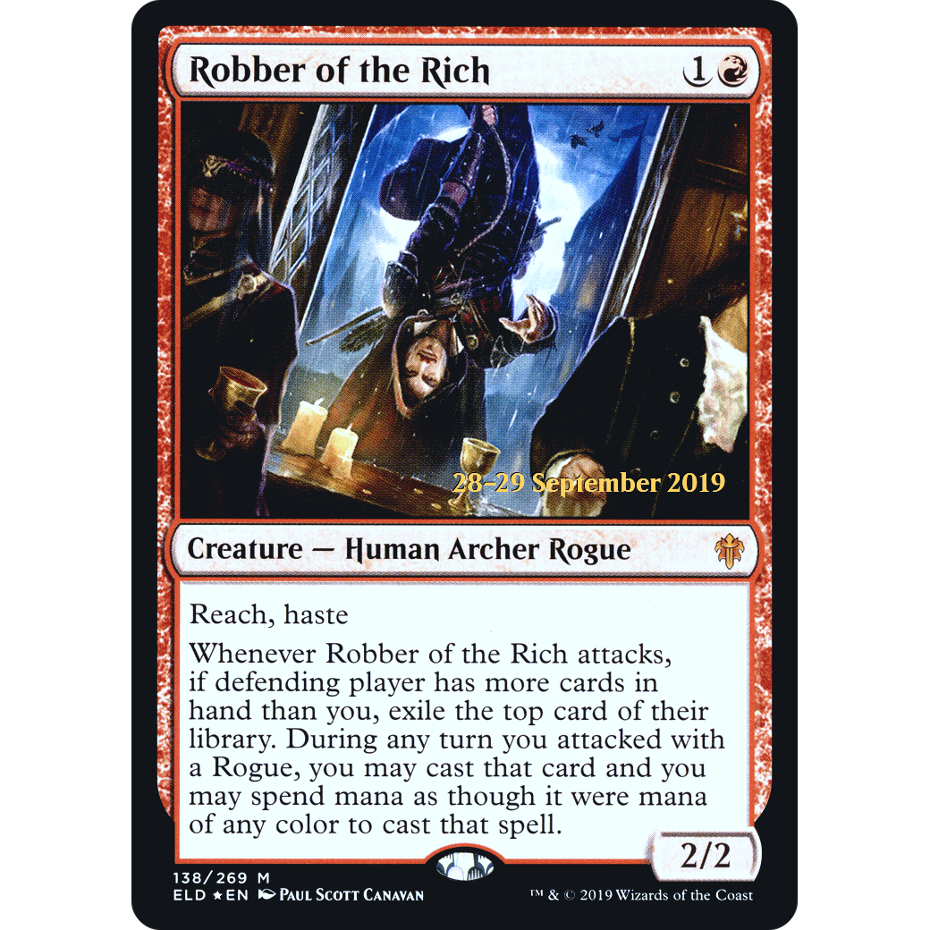 Robber of the Rich (PRE-138) - Throne of Eldraine Promos Foil