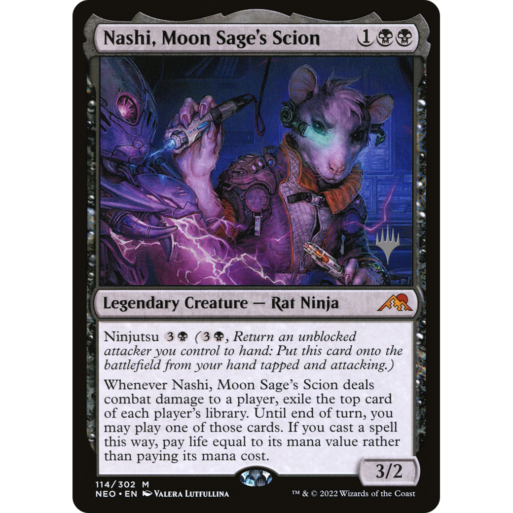 Nashi, Moon Sage's Scion (PPNEO-114P) - Kamigawa: Neon Dynasty Promos Foil