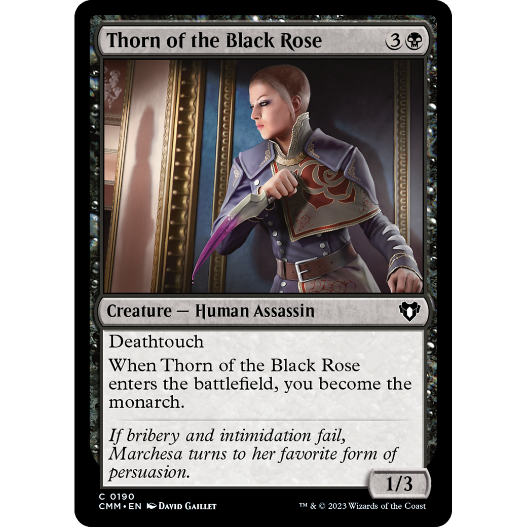 Thorn of the Black Rose (CMM-190) - Commander Masters