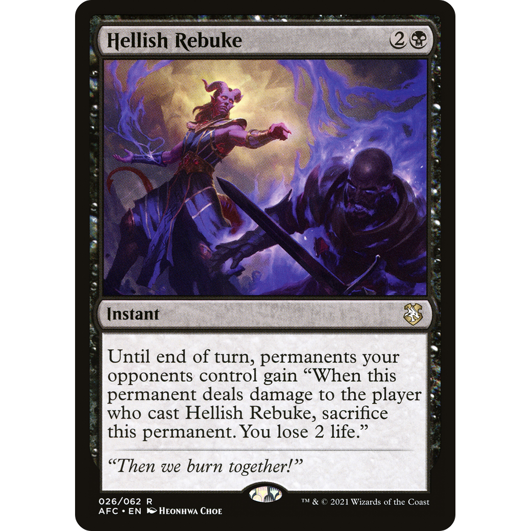 Hellish Rebuke (AFC-026) - Forgotten Realms Commander