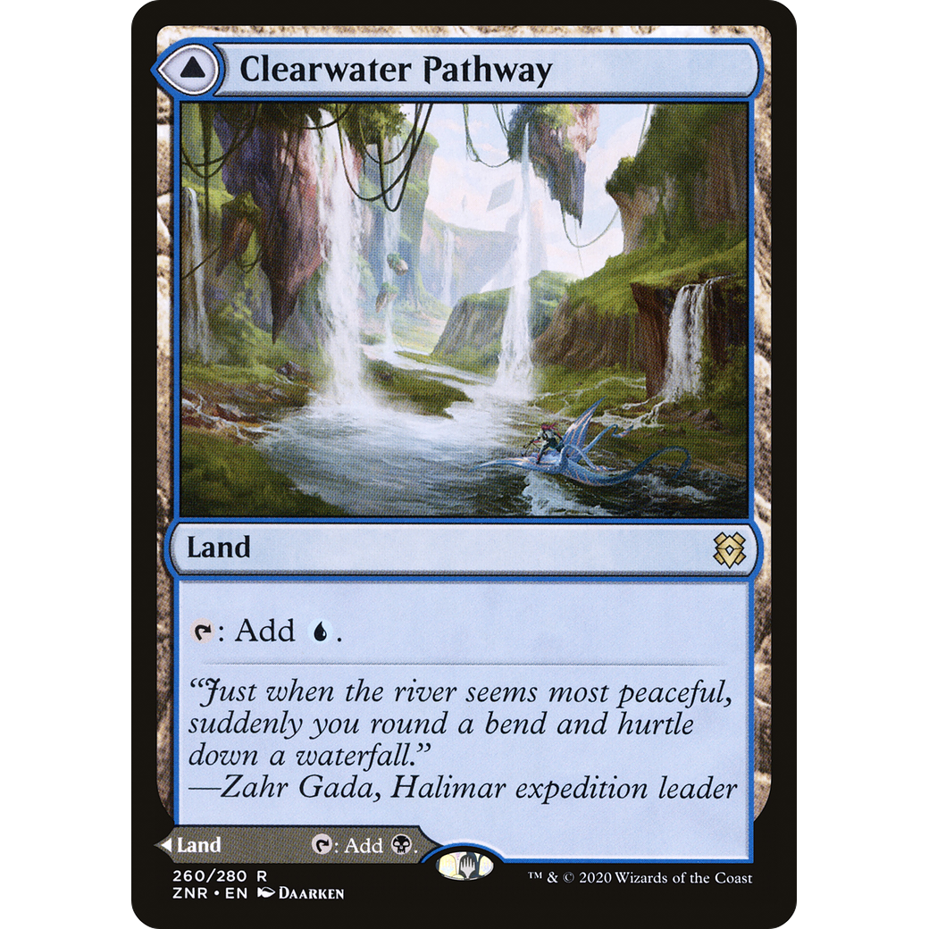 Clearwater Pathway (ZNR-260) - Zendikar Rising Foil