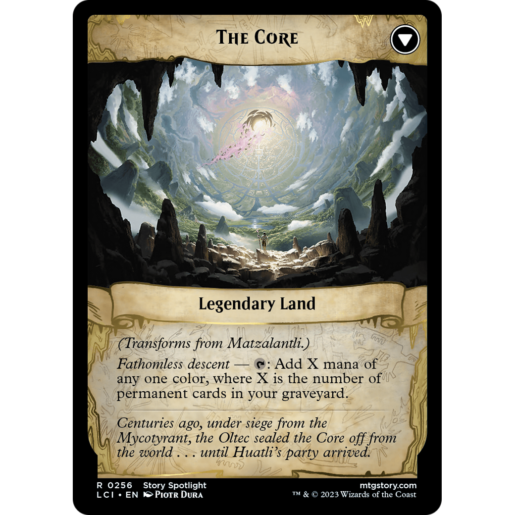 Matzalantli, the Great Door // The Core (LCI-256) - The Lost Caverns of Ixalan Foil