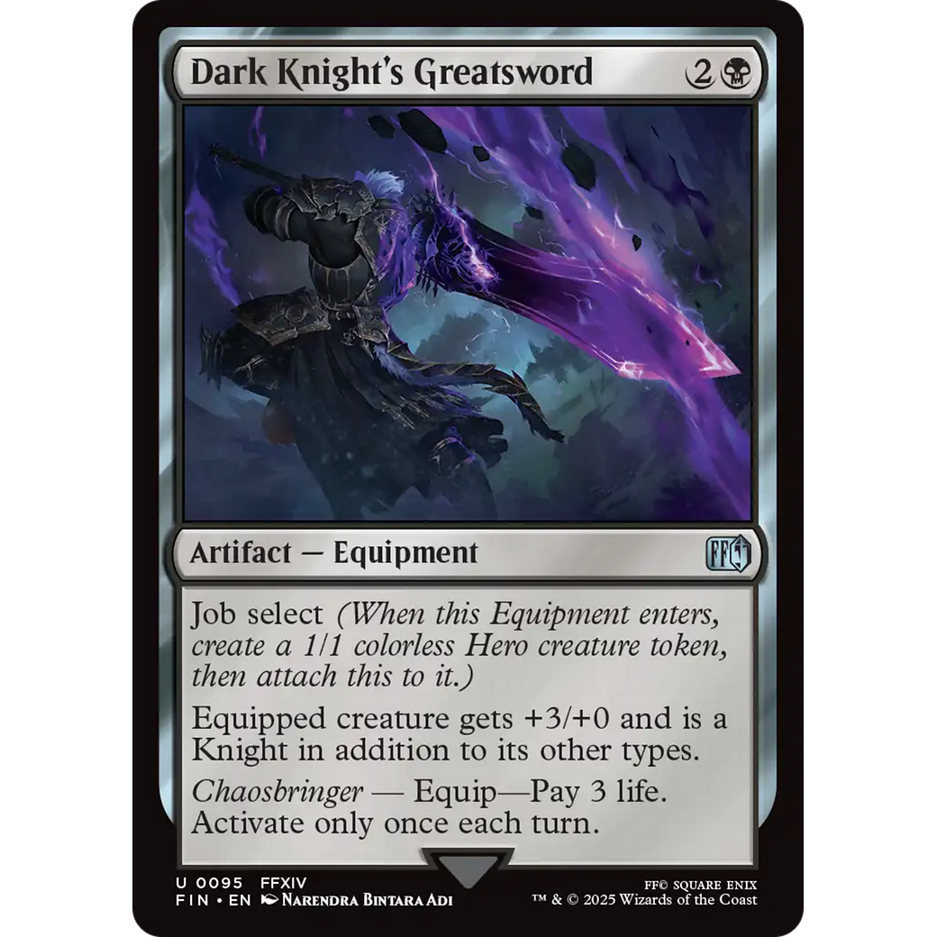 Dark Knight's Greatsword (FIN-095) - FINAL FANTASY Foil