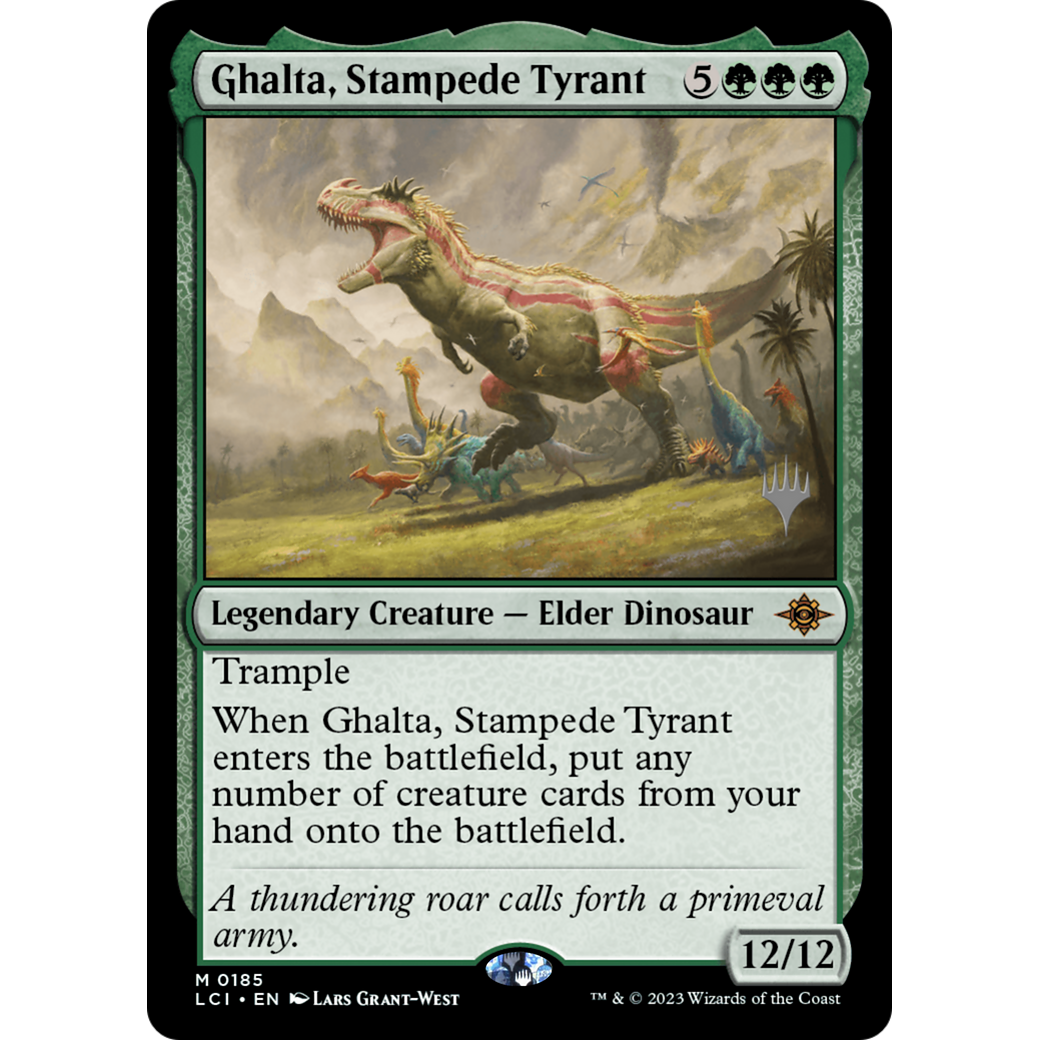 Ghalta, Stampede Tyrant (PPLCI-185P) - The Lost Caverns of Ixalan Promos Foil