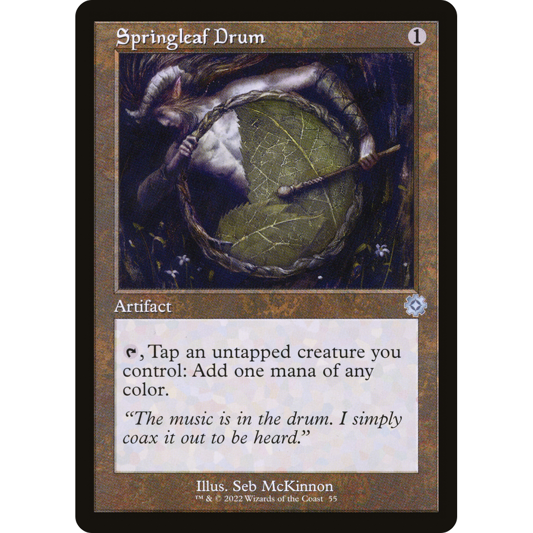 Springleaf Drum (BRR-055) - The Brothers' War Retro Artifacts Foil
