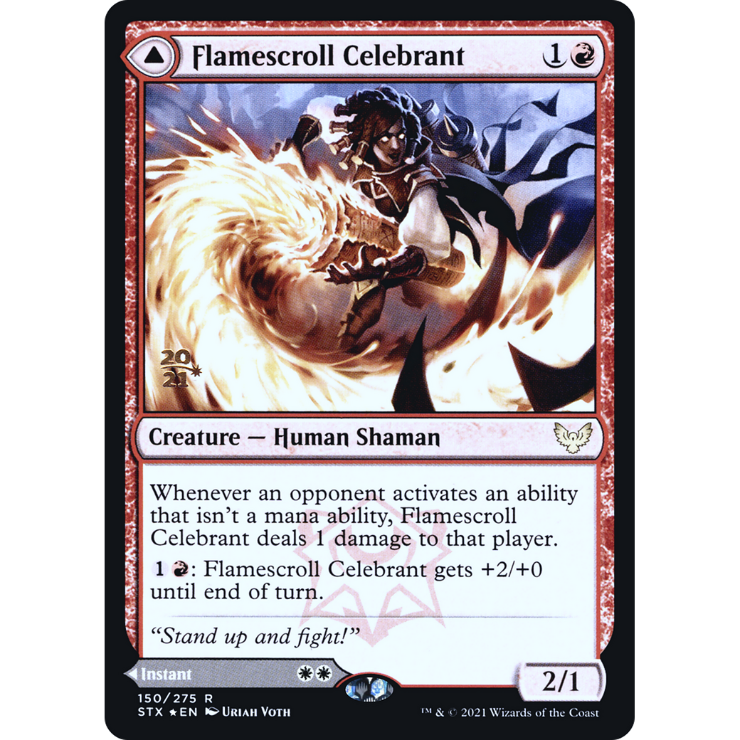 Flamescroll Celebrant (PRE-150) - Strixhaven: School of Mages Promos Foil