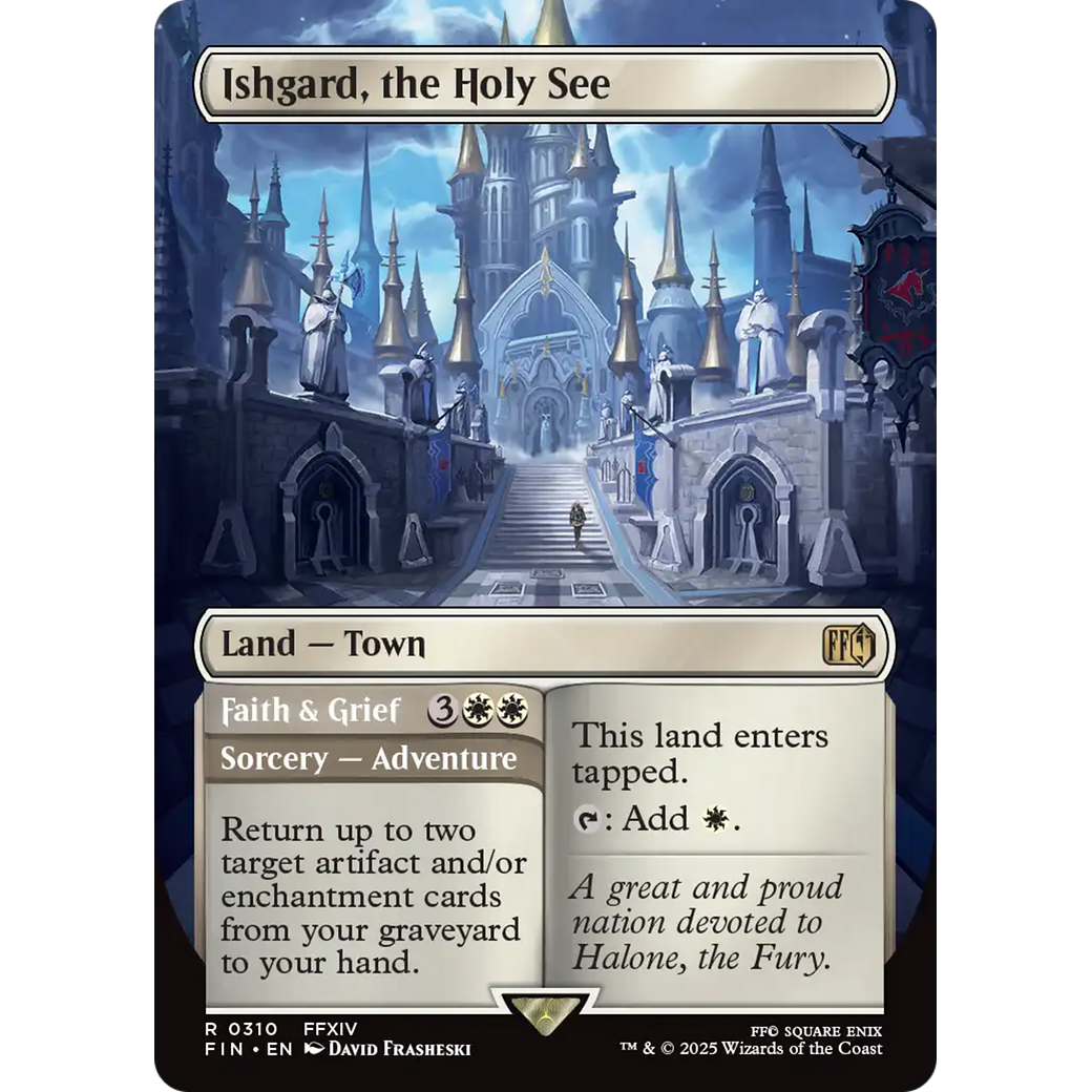 Ishgard, the Holy See // Faith & Grief (FIN-310) - FINAL FANTASY (Borderless) Foil