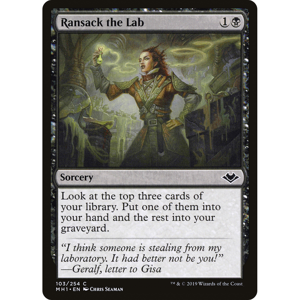 Ransack the Lab (MH1-103) - Modern Horizons Foil