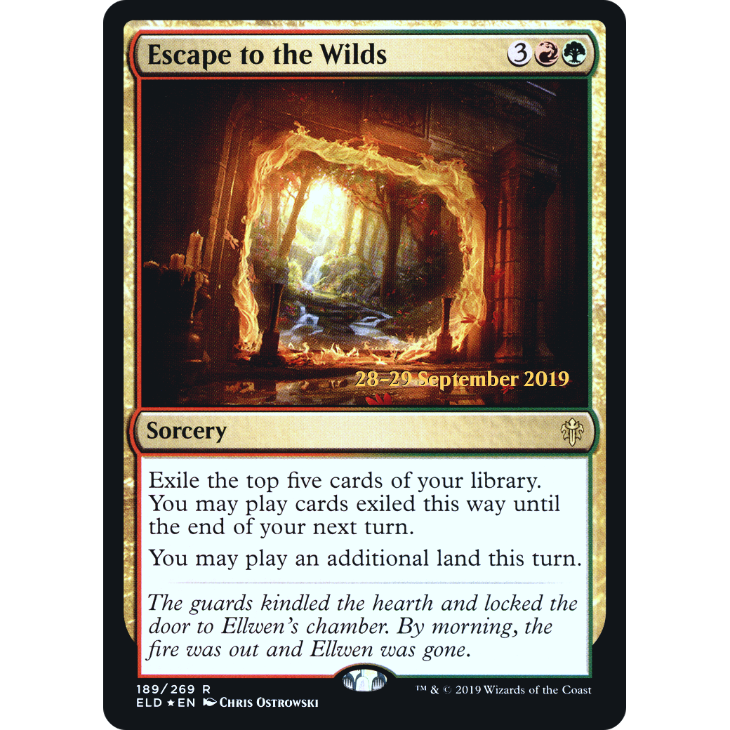 Escape to the Wilds (PRE-189) - Throne of Eldraine Promos Foil