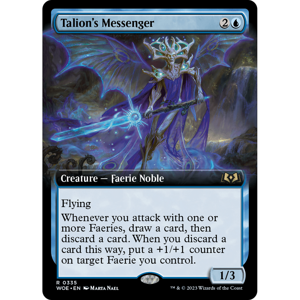 Talion's Messenger (WOE-335) - Wilds of Eldraine: (Extended Art)