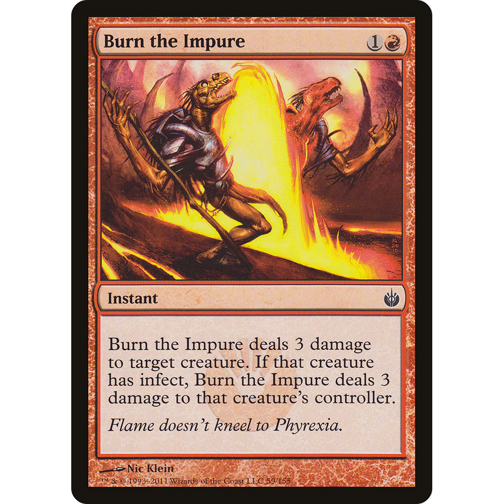 Burn the Impure (MBS-059) - Mirrodin Besieged Foil