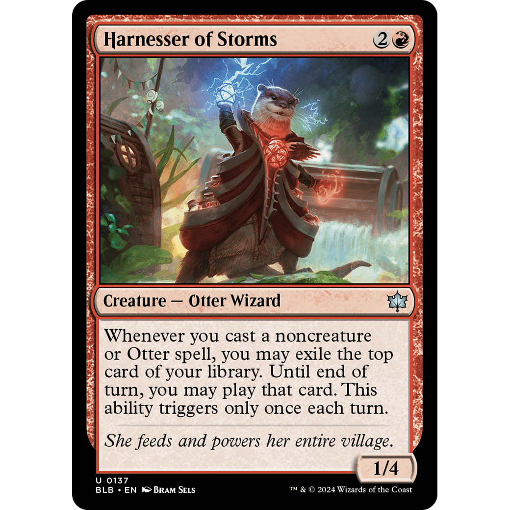 Harnesser of Storms (BLB-137) - Bloomburrow Foil