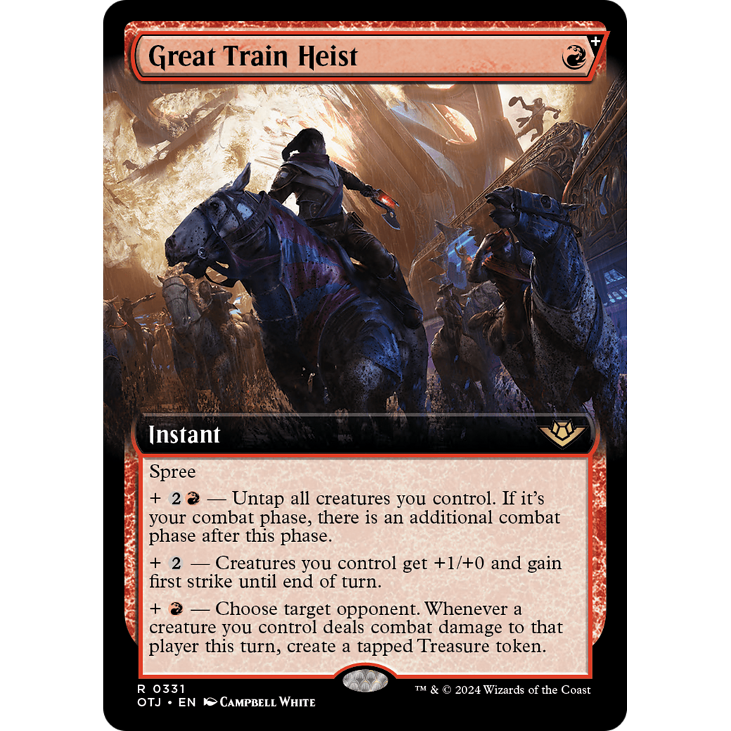 Great Train Heist (OTJ-331) - Outlaws of Thunder Junction: (Extended Art, spree) Foil