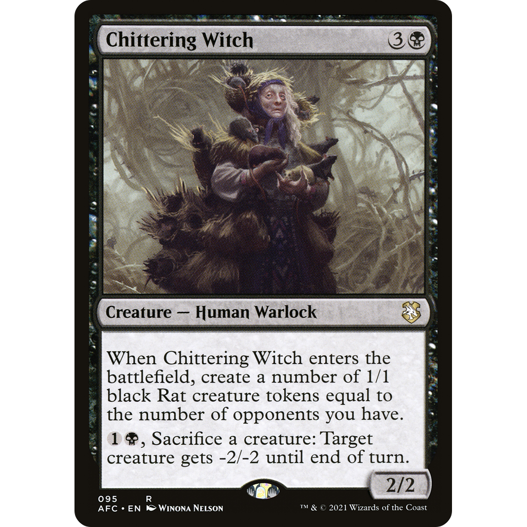 Chittering Witch (AFC-095) - Forgotten Realms Commander