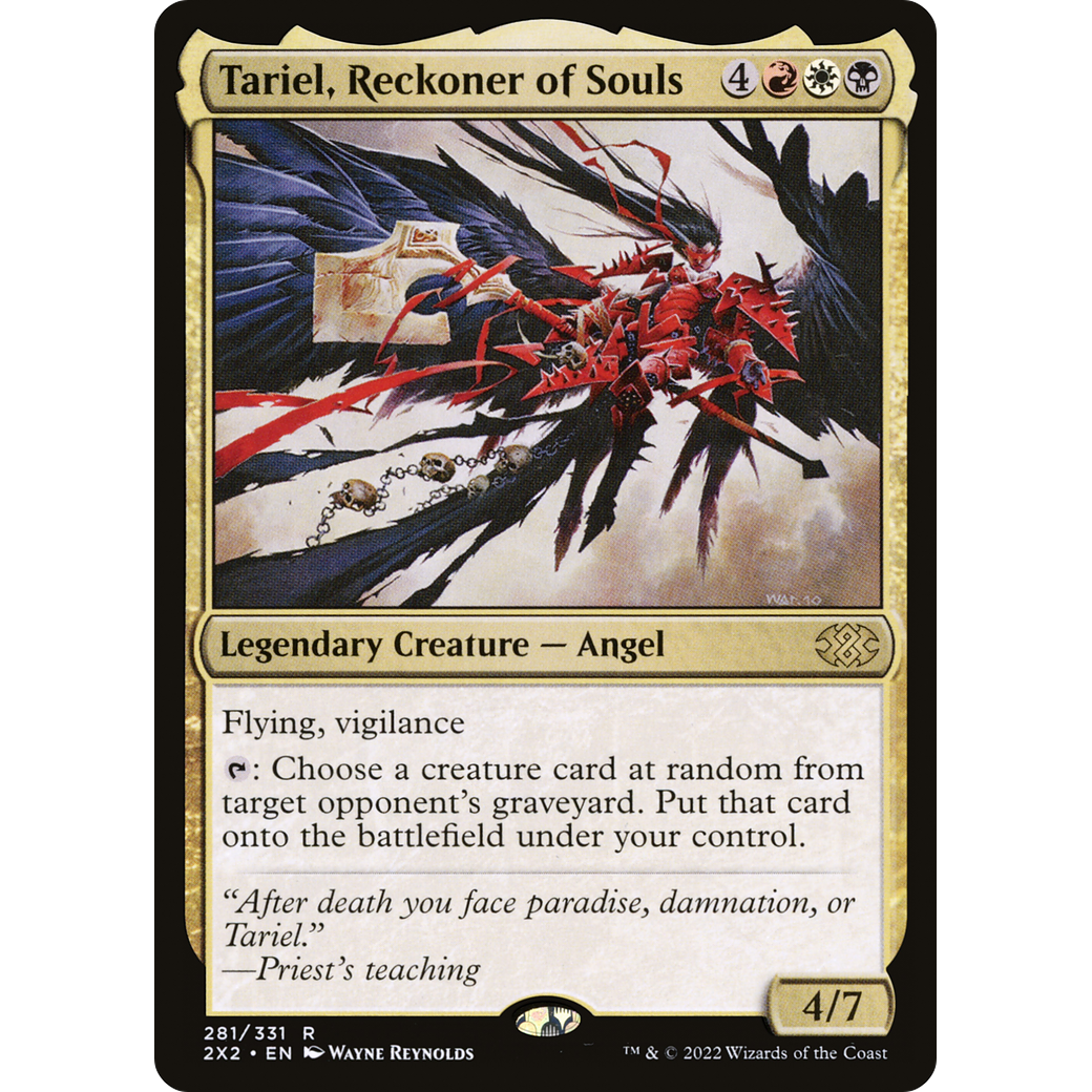 Tariel, Reckoner of Souls (2X2-281) - Double Masters 2022 Foil