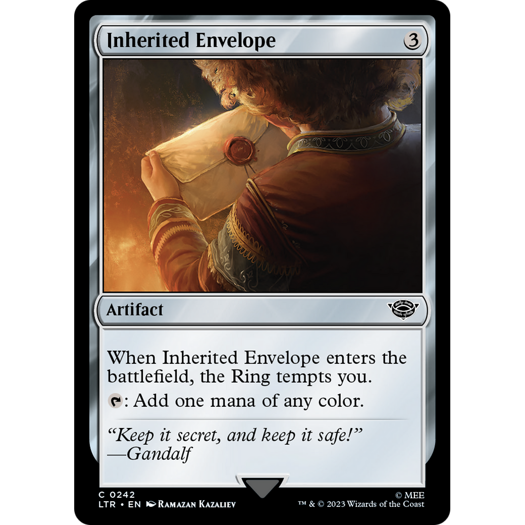 Inherited Envelope (LTR-242) - The Lord of the Rings: Tales of Middle-earth