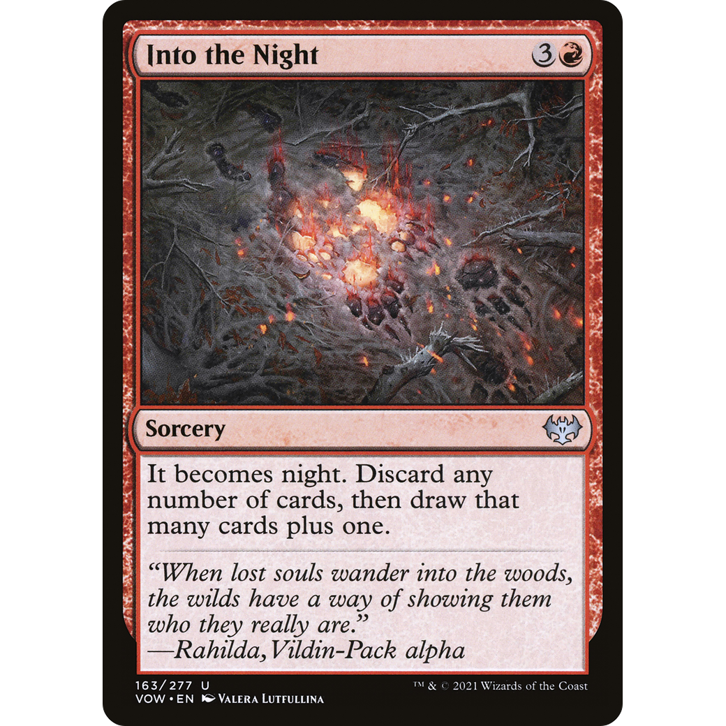 Into the Night (VOW-163) - Innistrad: Crimson Vow Foil