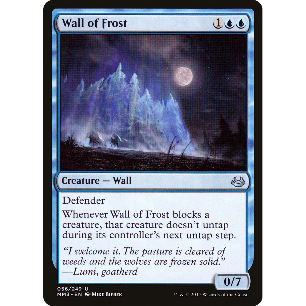 Wall of Frost (MM3-056) - Modern Masters 2017 Foil