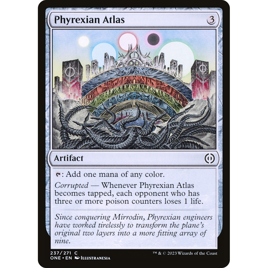 Phyrexian Atlas (ONE-237) - Phyrexia: All Will Be One Foil