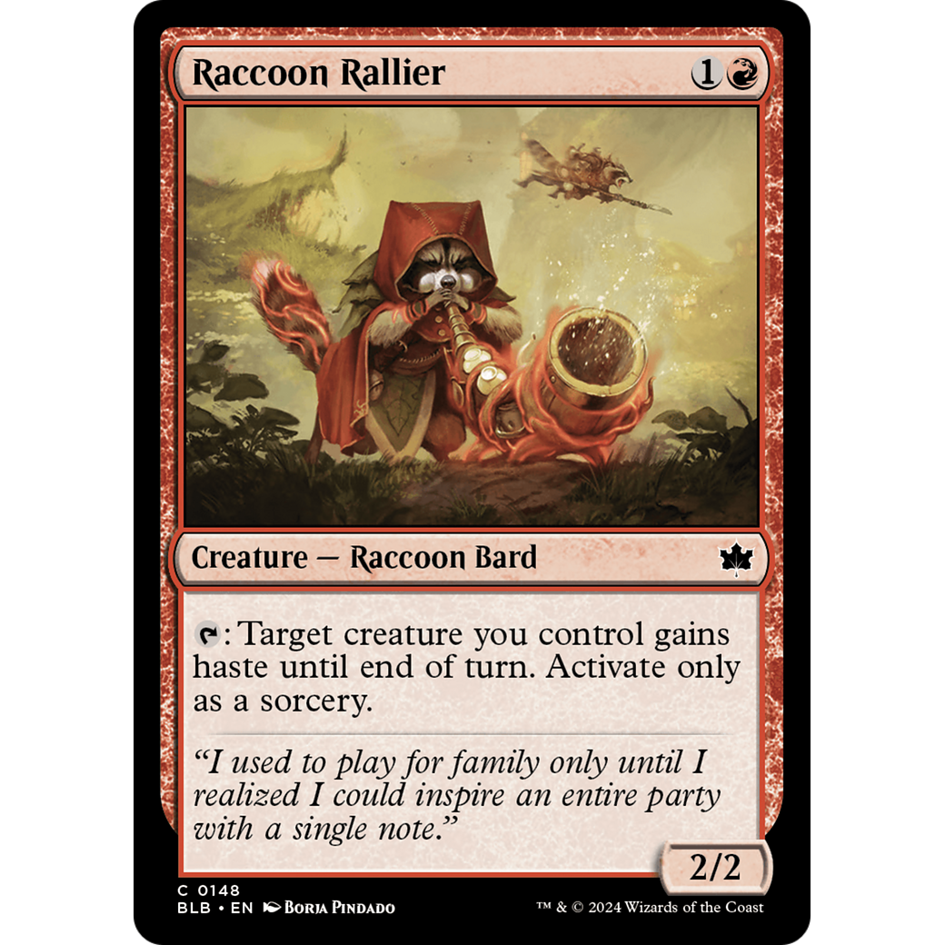 Raccoon Rallier (BLB-148) - Bloomburrow