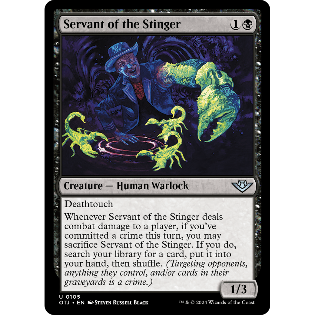 Servant of the Stinger (OTJ-105) - Outlaws of Thunder Junction Foil