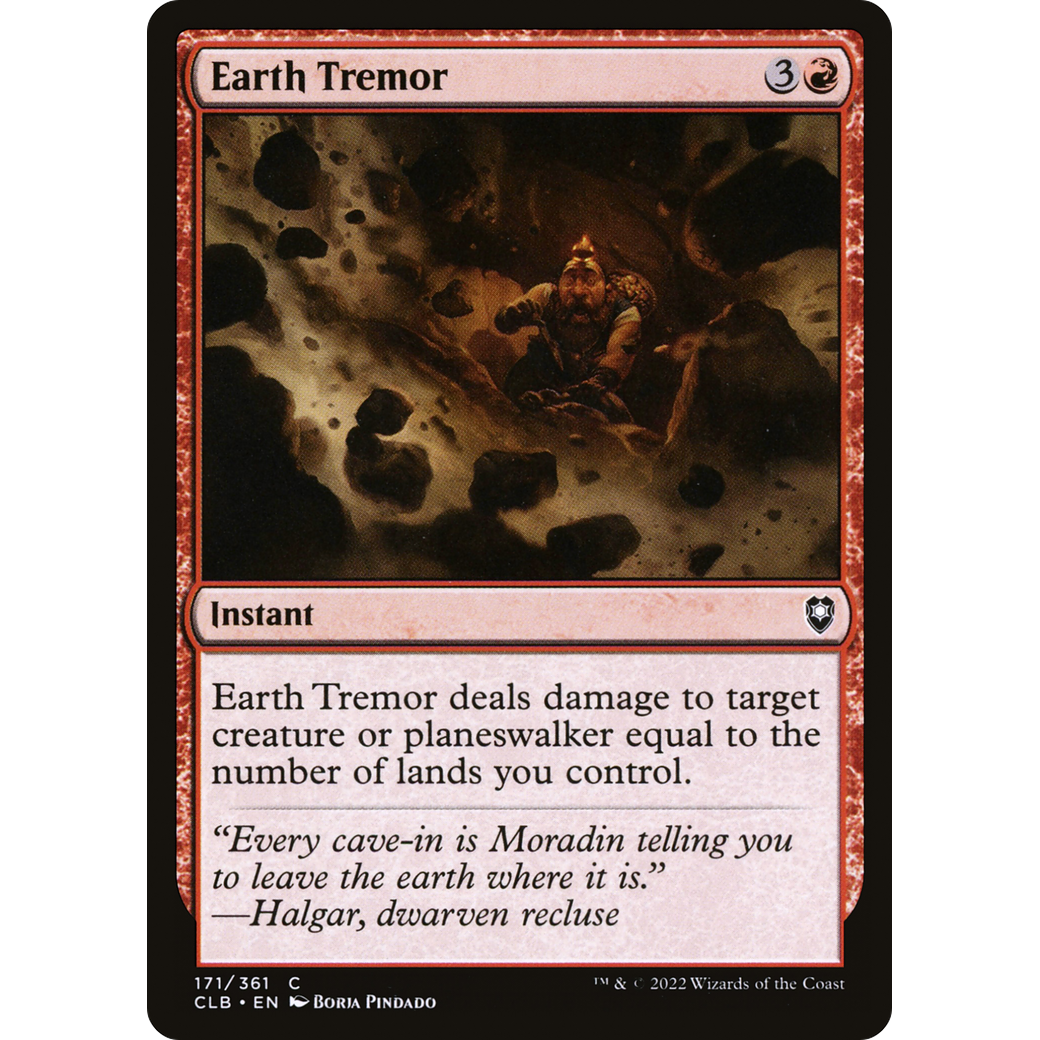 Earth Tremor (CLB-171) - Commander Legends: Battle for Baldur's Gate