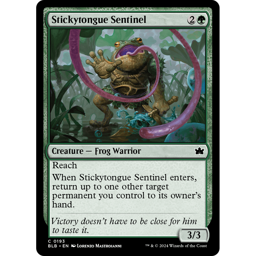 Stickytongue Sentinel (BLB-193) - Bloomburrow Foil