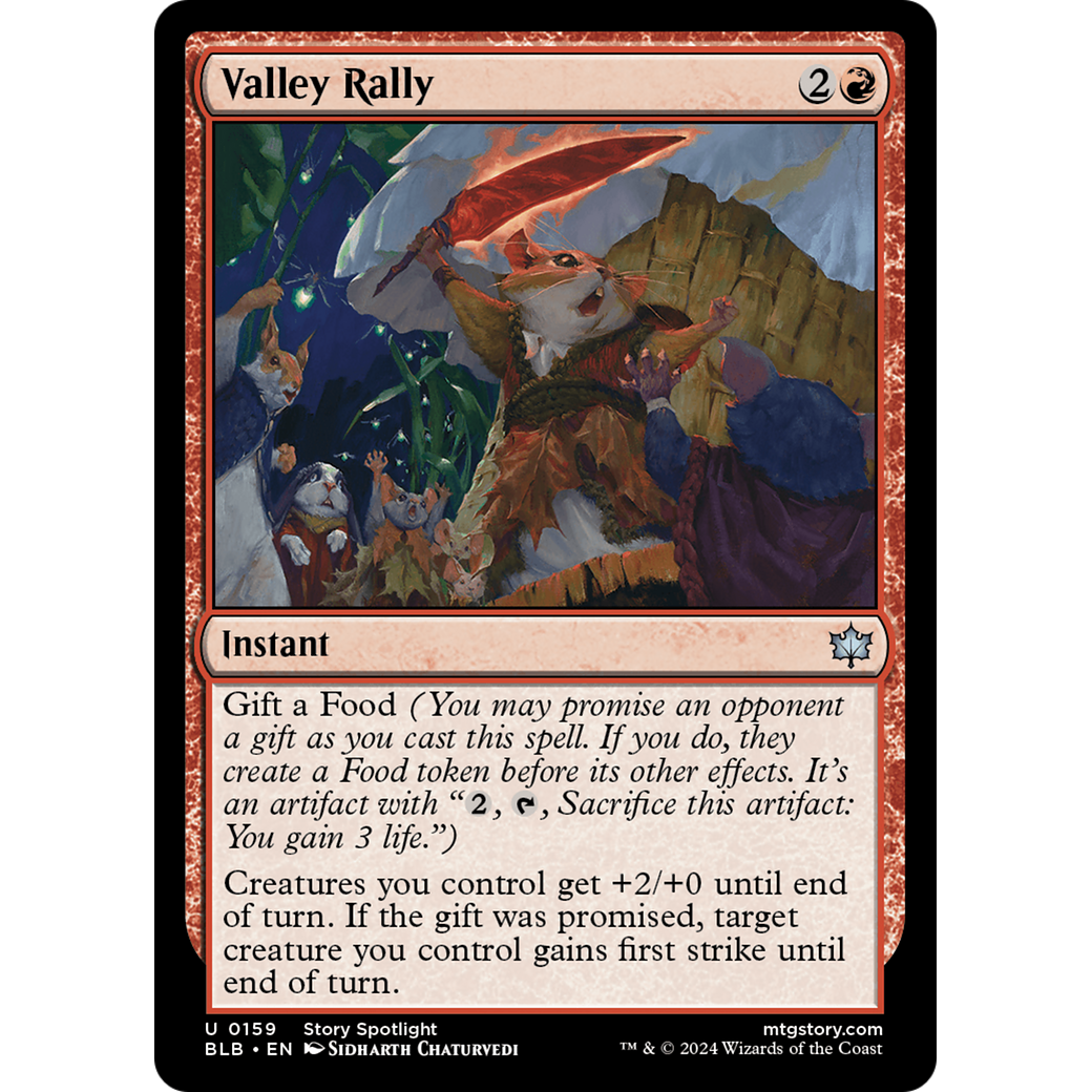 Valley Rally (BLB-159) - Bloomburrow Foil