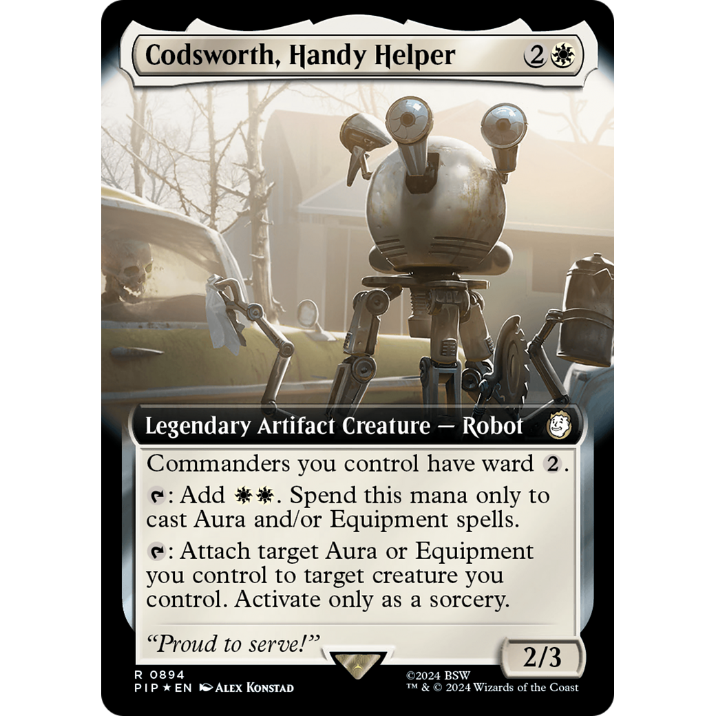 Codsworth, Handy Helper (PIP-894) - Fallout: (Extended Art) Foil