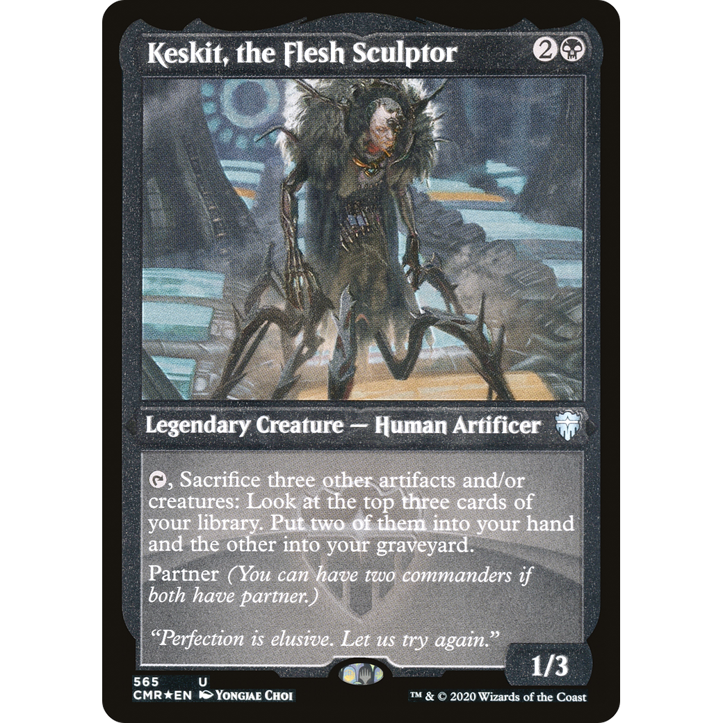 Keskit, the Flesh Sculptor (Foil Etched) (CMR-565) - Commander Legends Foil