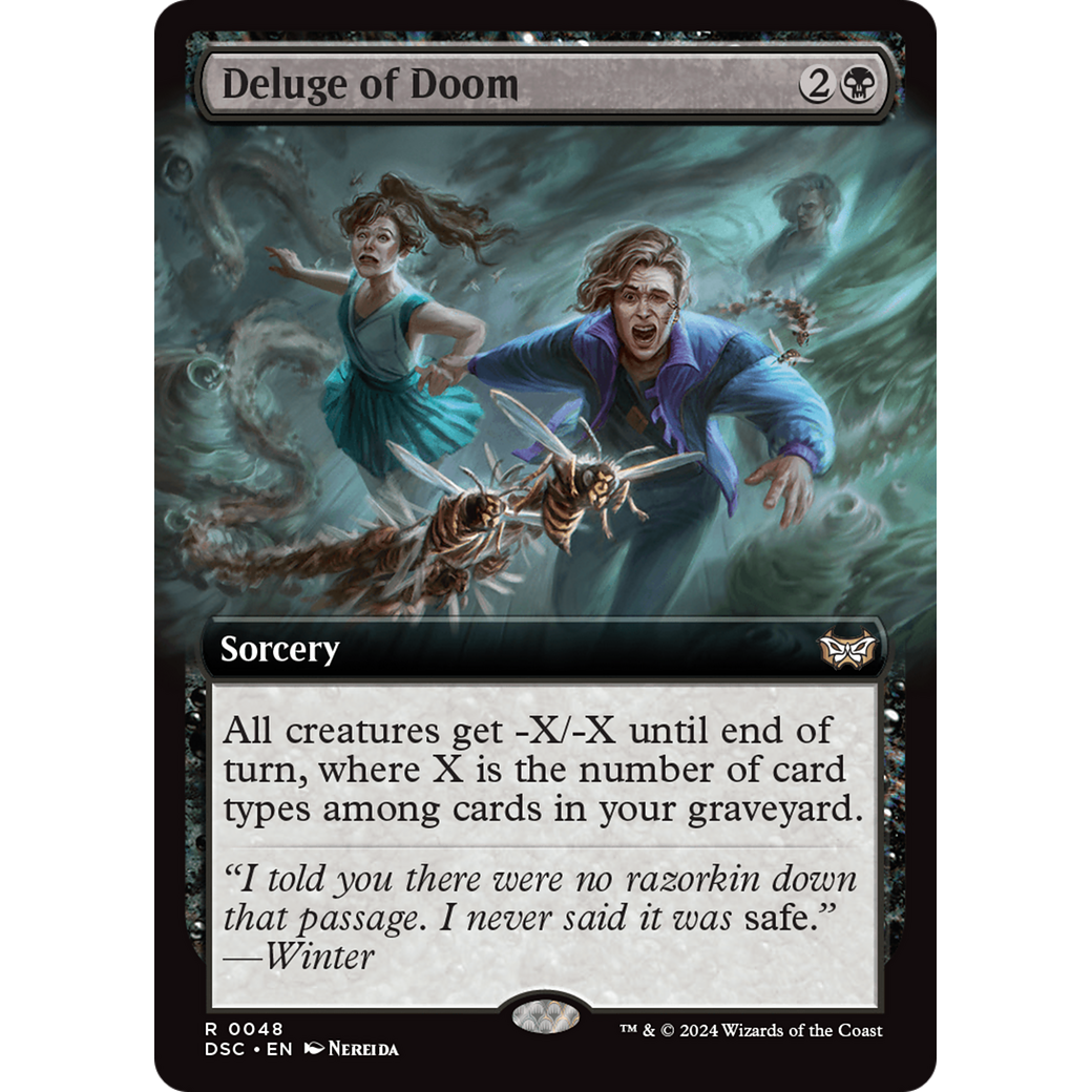 Deluge of Doom (DSC-048) - Duskmourn: House of Horror Commander: (Extended Art)