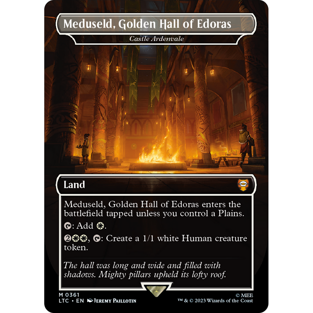 Castle Ardenvale (LTC-361) - Tales of Middle-earth Commander / Meduseld, Golden Hall of Edoras (Borderless)