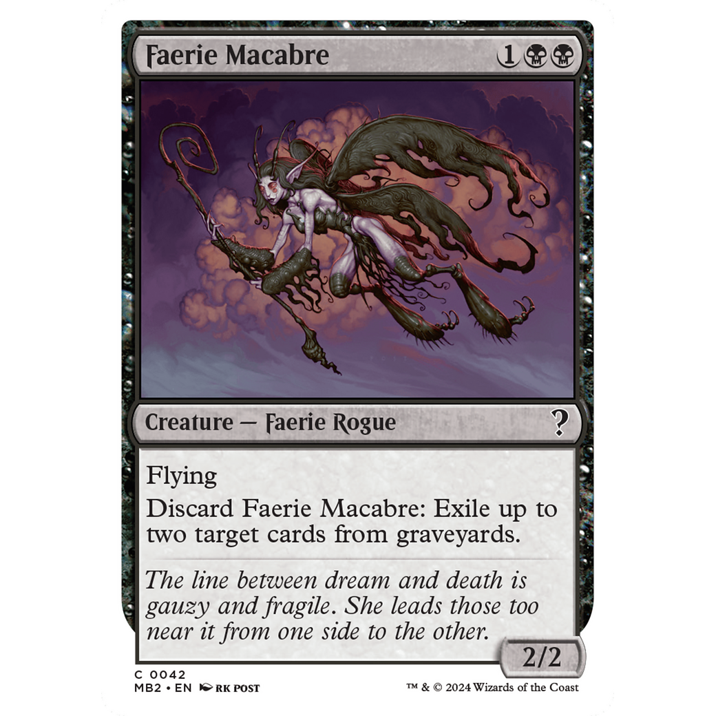 Faerie Macabre (White Border) (MB2-042) - Mystery Booster 2