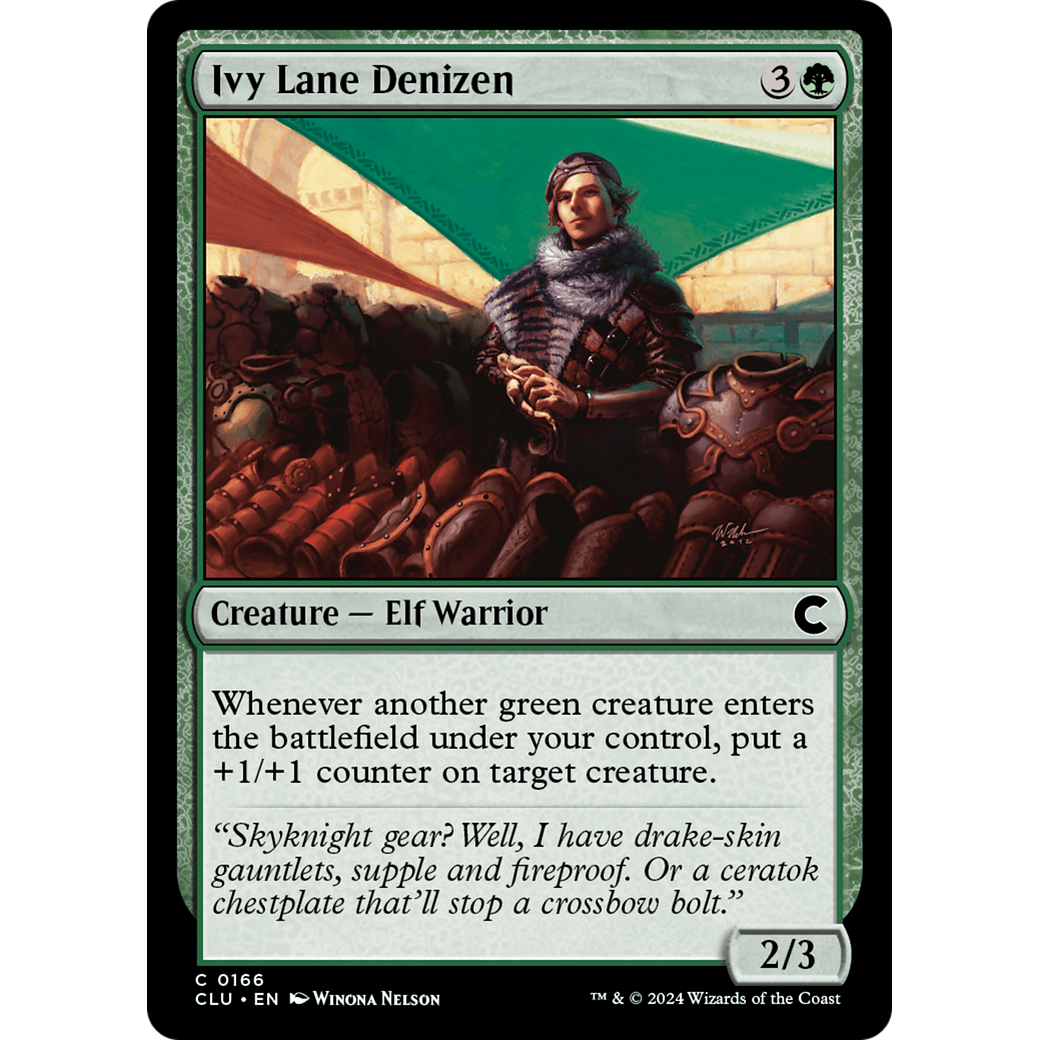 Ivy Lane Denizen (CLU-166) - Ravnica: Clue Edition