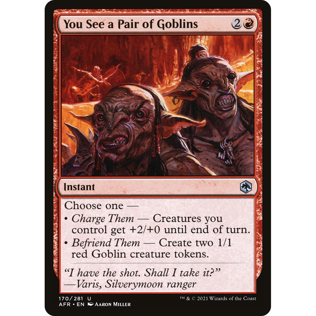 You See a Pair of Goblins (AFR-170) - Adventures in the Forgotten Realms