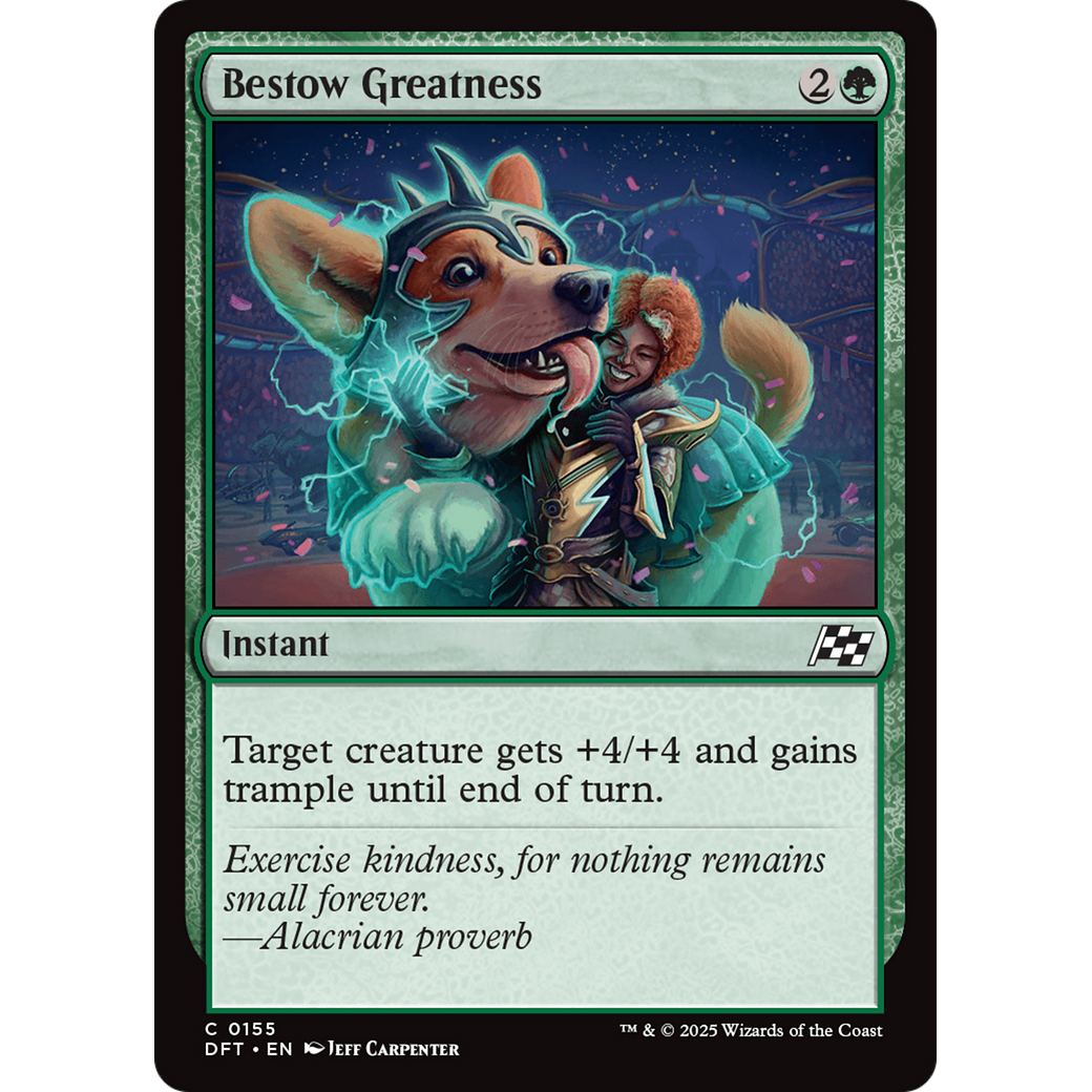 Bestow Greatness (DFT-155) - Aetherdrift Foil