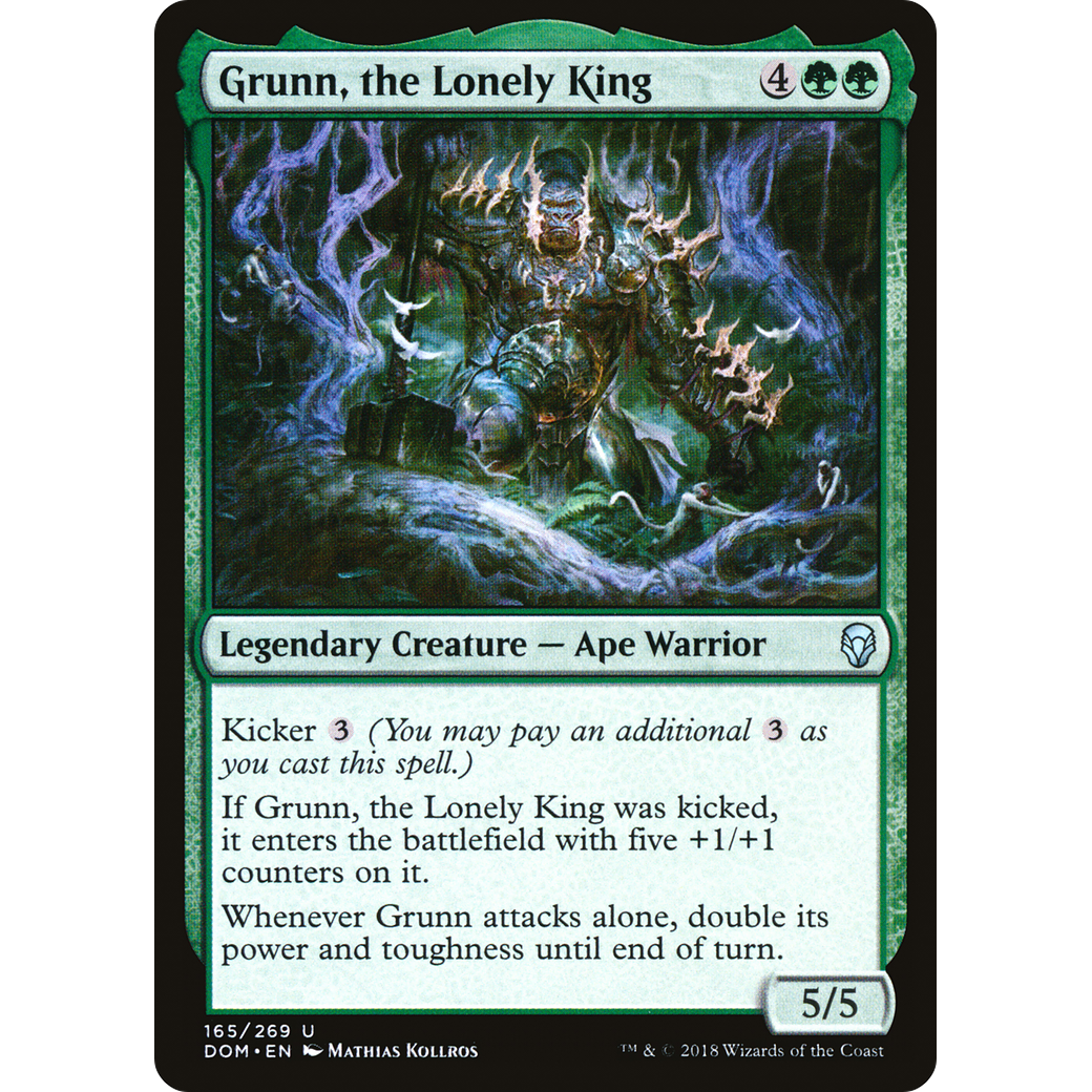 Grunn, the Lonely King (DOM-165) - Dominaria Foil