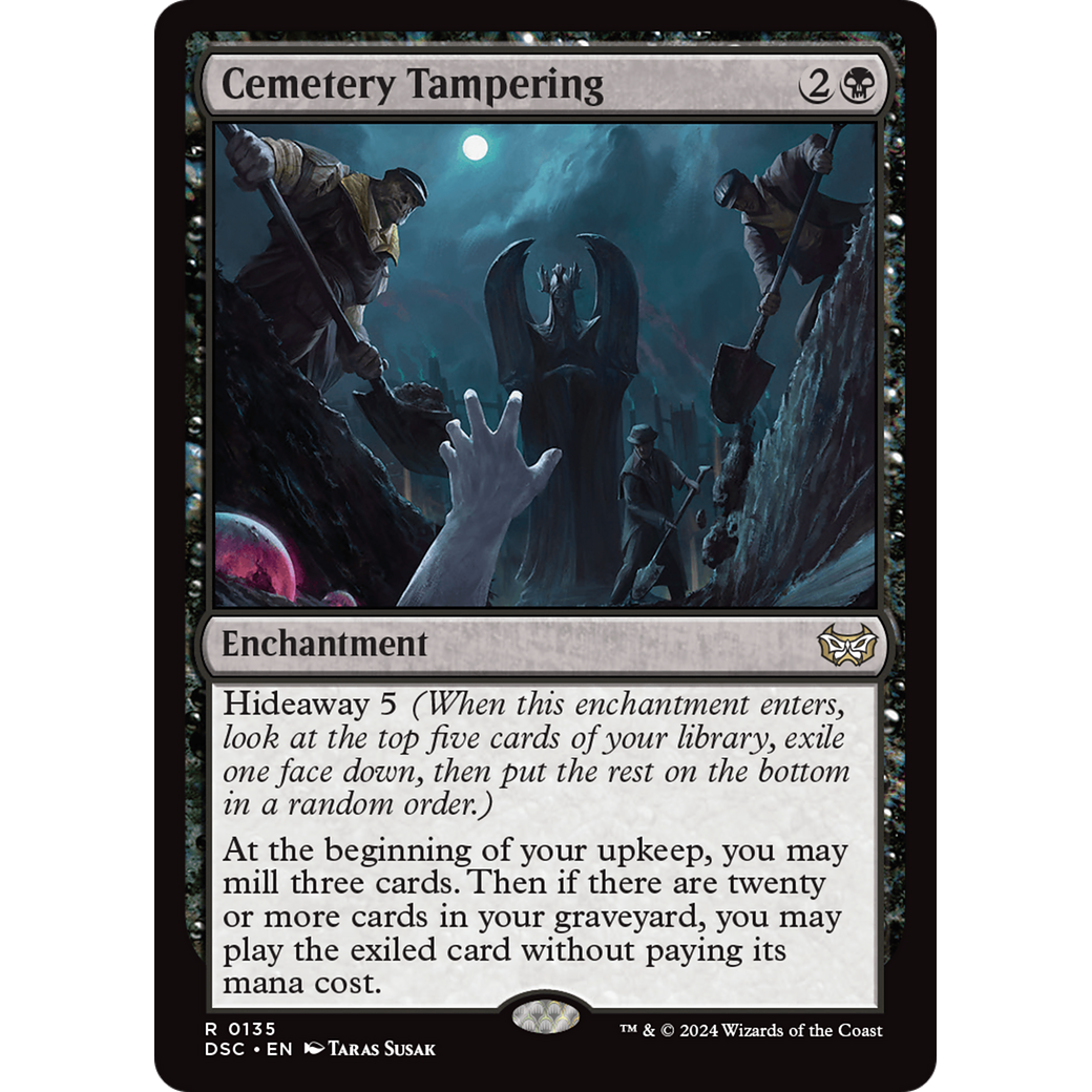Cemetery Tampering (DSC-135) - Duskmourn: House of Horror Commander