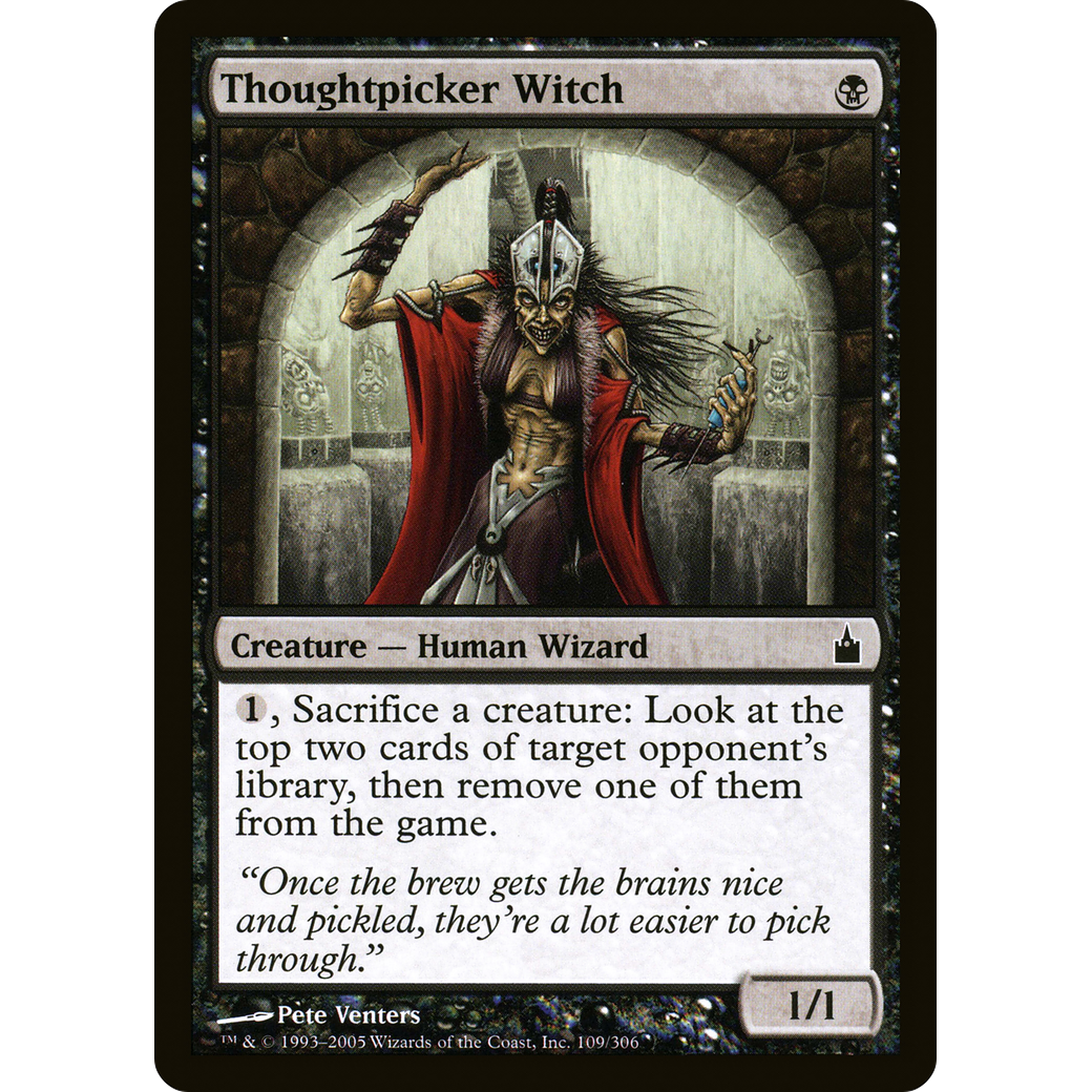 Thoughtpicker Witch (RAV-109) - Ravnica: City of Guilds Foil